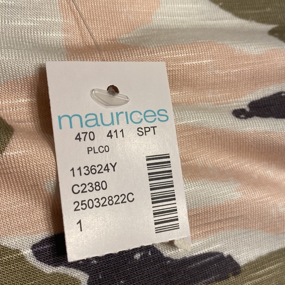 Maurices Womens Tunic 1X Camouflage Print New - Picture 7 of 7